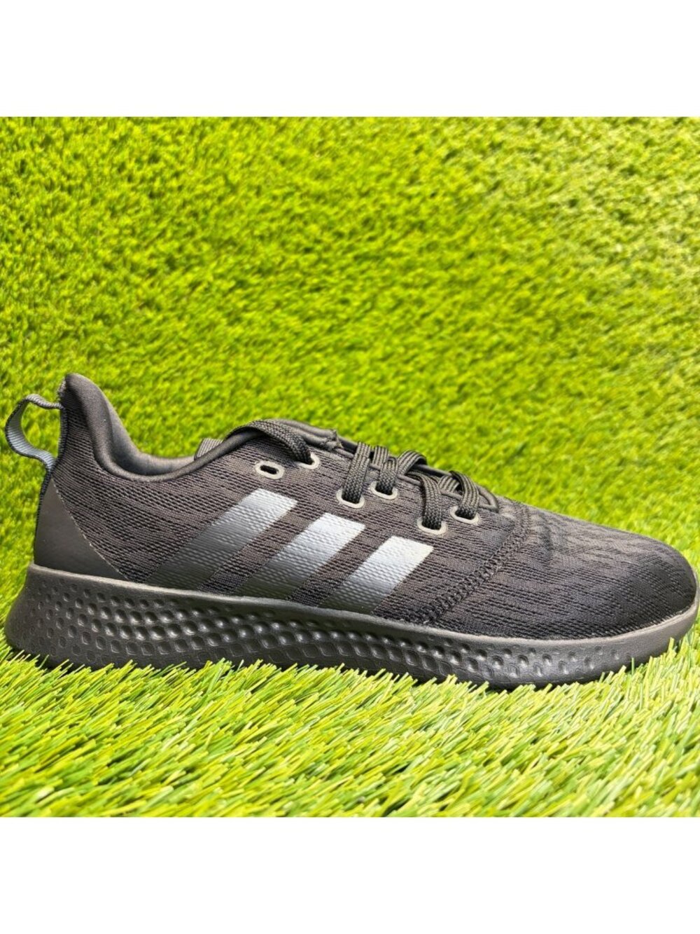 Adidas Puremotion Womens Size 10 Black Athletic Running Walking Shoes Sneakers